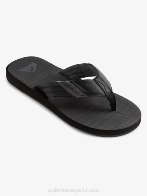Gris oscuro sandalias carver tropics D6T4D1296 hombres Quiksilver