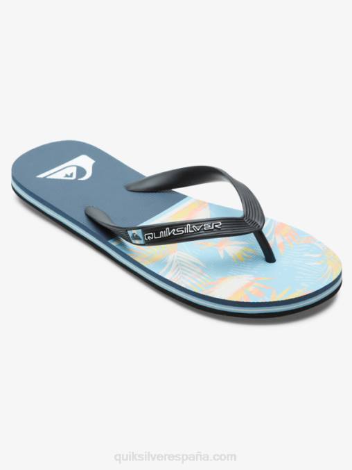 azul 1 chanclas molokai division D6T4D1638 hombres Quiksilver