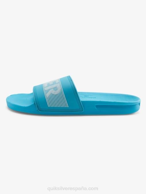 azul 1 sandalias con tira deslizante Rivi Wordmark D6T4D692 hombres Quiksilver