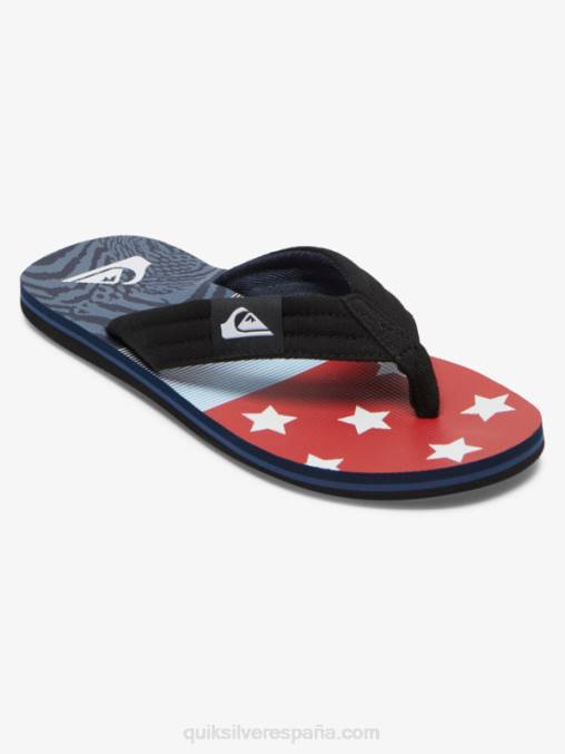 azul 1 sandalias molokai layback D6T4D497 hombres Quiksilver