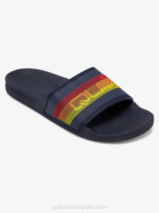 azul 2 sandalias con tira deslizante Rivi Wordmark D6T4D691 hombres Quiksilver