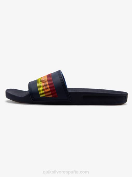 azul 2 sandalias con tira deslizante Rivi Wordmark D6T4D691 hombres Quiksilver