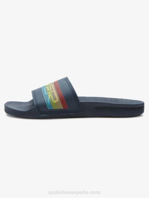 azul 3 sandalias con tira deslizante Rivi Wordmark D6T4D688 hombres Quiksilver