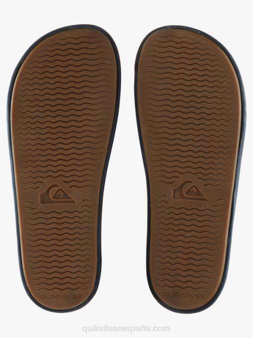 azul 3 sandalias con tira deslizante Rivi Wordmark D6T4D688 hombres Quiksilver