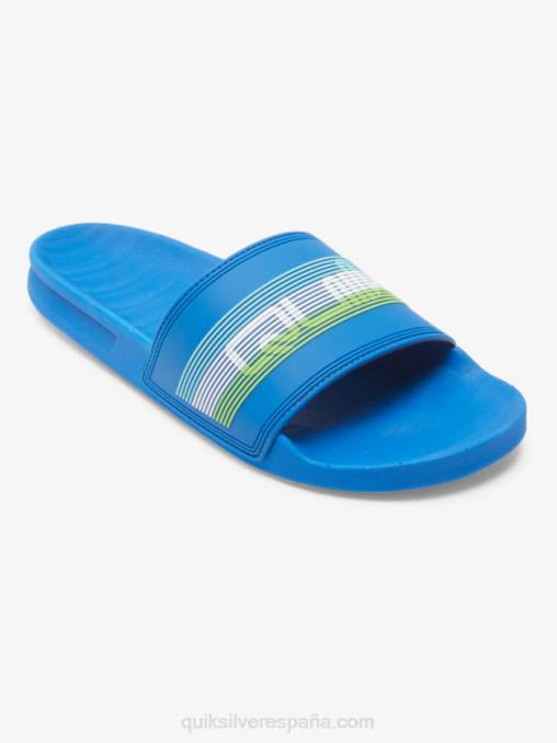 azul 4 sandalias con tira deslizante Rivi Wordmark D6T4D685 hombres Quiksilver