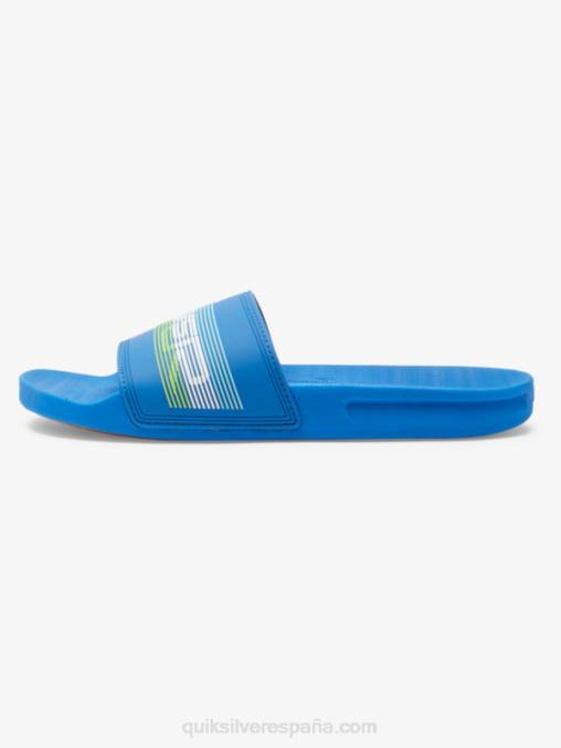 azul 4 sandalias con tira deslizante Rivi Wordmark D6T4D685 hombres Quiksilver