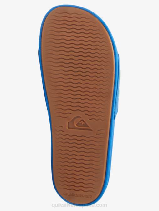 azul 4 sandalias con tira deslizante Rivi Wordmark D6T4D685 hombres Quiksilver