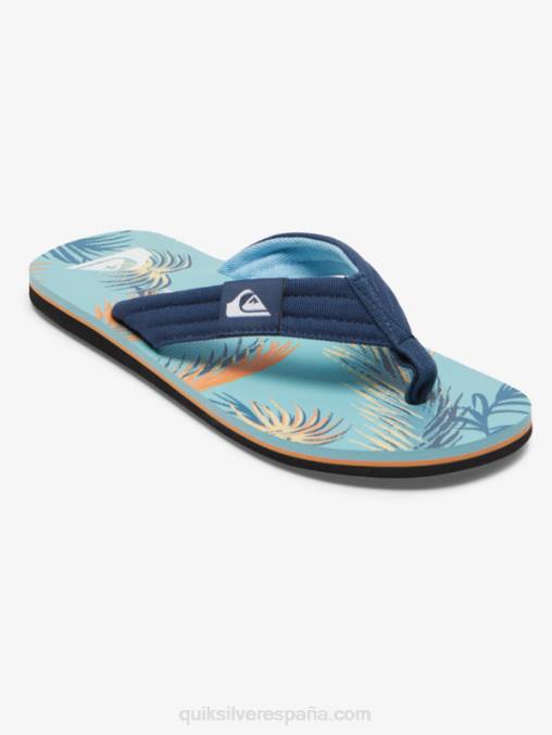 azul/negro/amarillo sandalias molokai layback D6T4D498 hombres Quiksilver