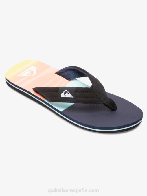 azul negro sandalias molokai layback D6T4D1832 hombres Quiksilver