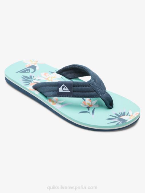 azul verde sandalias molokai layback D6T4D505 hombres Quiksilver