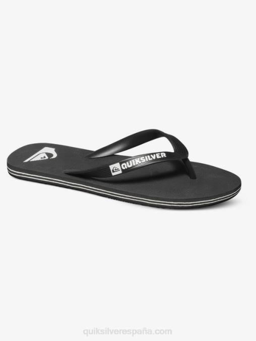 blanco negro chanclas molokai D6T4D1591 hombres Quiksilver