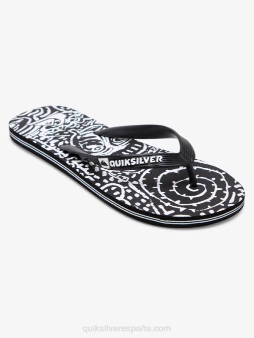 blanco negro chanclas molokai art D6T4D525 hombres Quiksilver