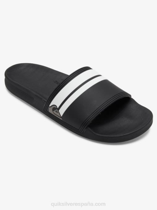 blanco negro sandalias Rivi Slide Slider D6T4D760 hombres Quiksilver