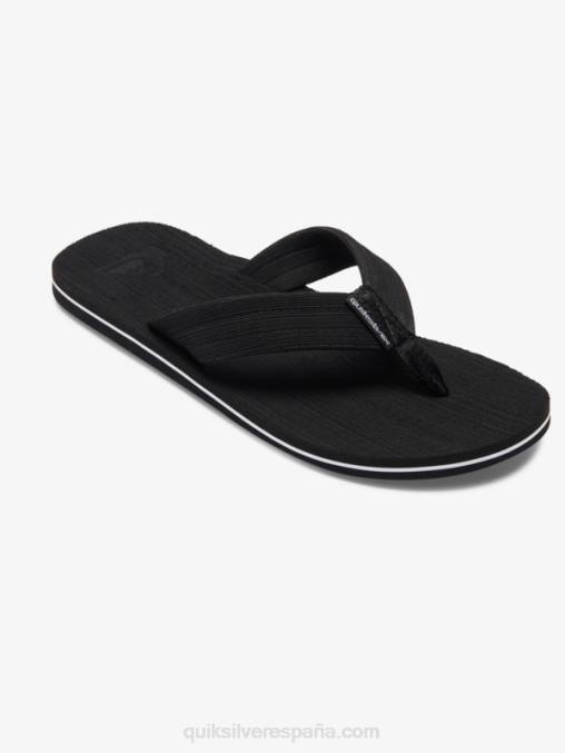 blanco negro sandalias molokai layback D6T4D1249 hombres Quiksilver