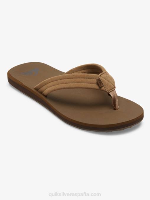 bronceado 1 sandalias carver con núcleo de ante D6T4D874 hombres Quiksilver