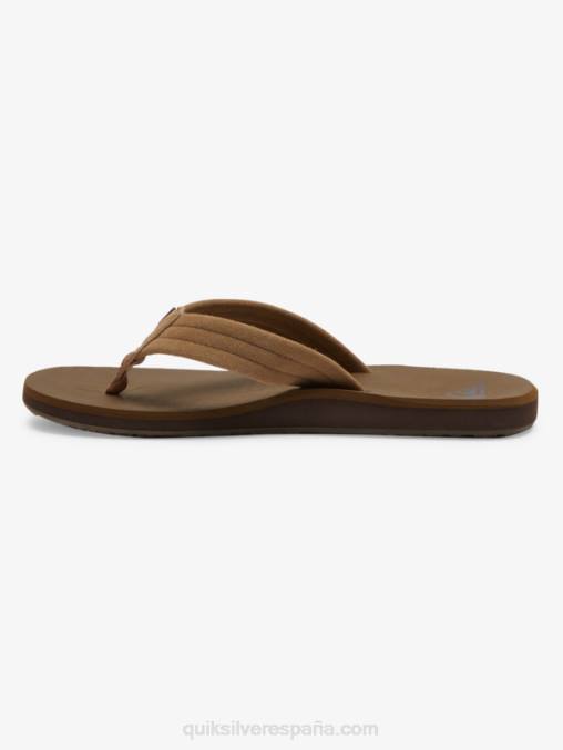 bronceado 1 sandalias carver con núcleo de ante D6T4D874 hombres Quiksilver