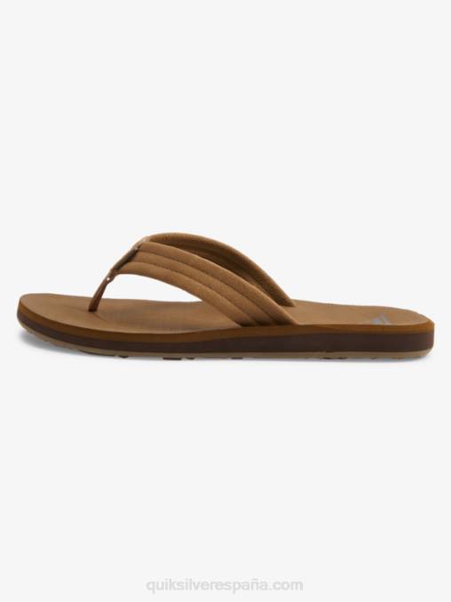 bronceado 1 sandalias carver con núcleo de ante D6T4D874 hombres Quiksilver
