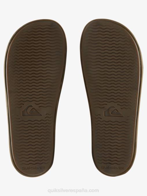 bronceado 1 sandalias rivi de piel con doble ajuste D6T4D1285 hombres Quiksilver