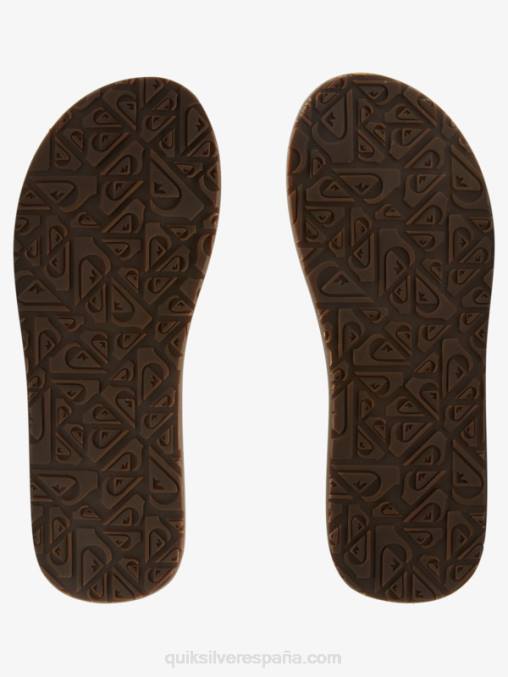 bronceado - patrón_1 sandalias carver de nubuck D6T4D912 hombres Quiksilver