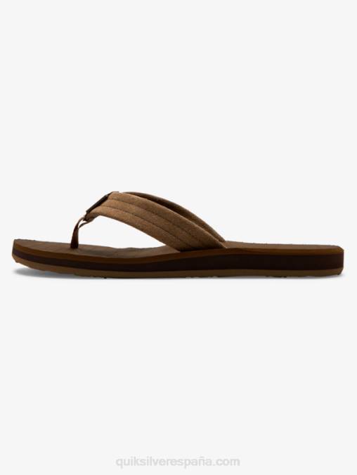 bronceado - sólido sandalias carver de ante D6T4D1633 hombres Quiksilver