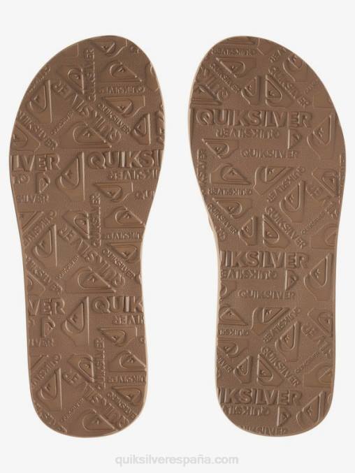 bronceado - sólido sandalias carver de ante D6T4D1633 hombres Quiksilver