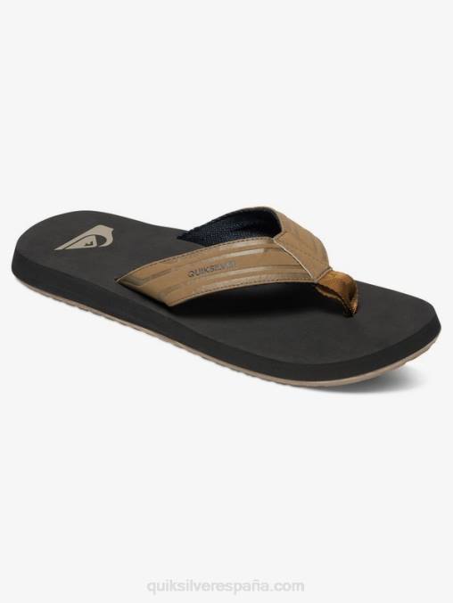 bronceado - sólido sandalias de llave inglesa D6T4D1647 hombres Quiksilver