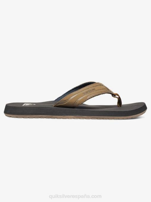 bronceado - sólido sandalias de llave inglesa D6T4D1647 hombres Quiksilver