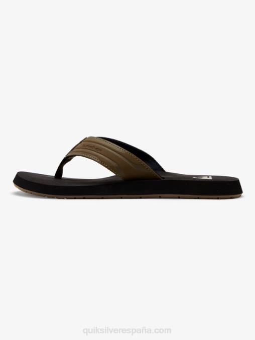 bronceado - sólido sandalias de llave inglesa D6T4D1647 hombres Quiksilver