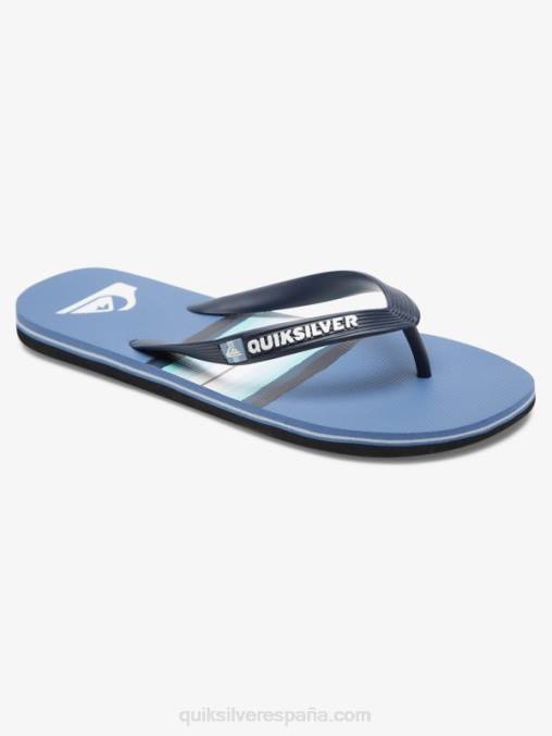 gris 1 chanclas molokai con tinte de resina D6T4D1790 hombres Quiksilver