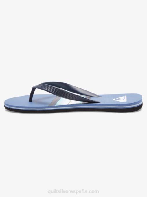 gris 1 chanclas molokai con tinte de resina D6T4D1790 hombres Quiksilver