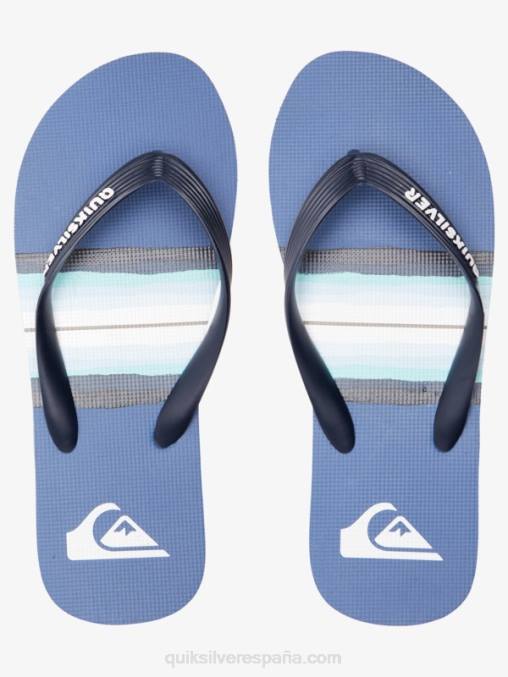 gris 1 chanclas molokai con tinte de resina D6T4D1790 hombres Quiksilver