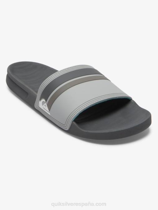 gris 2 sandalias Rivi Slide Slider D6T4D762 hombres Quiksilver