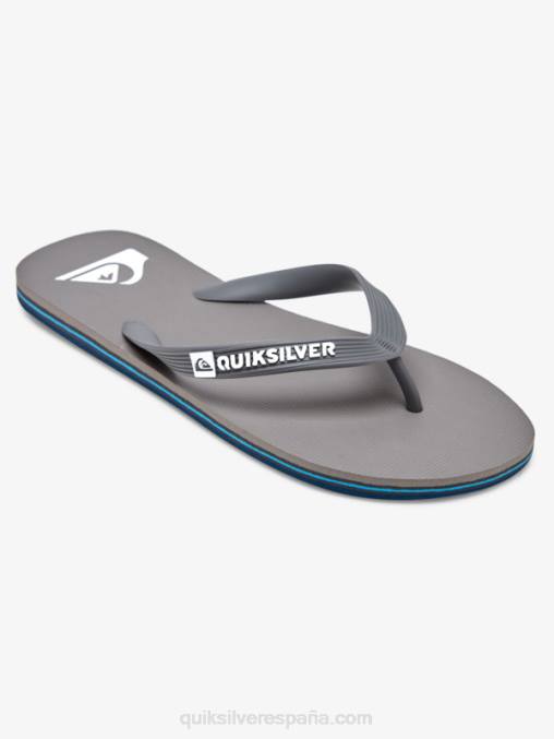 gris 3 chanclas molokai D6T4D1592 hombres Quiksilver