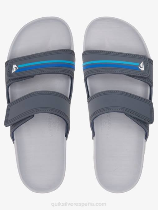 gris azul sandalias Rivi con doble ajuste D6T4D1079 hombres Quiksilver