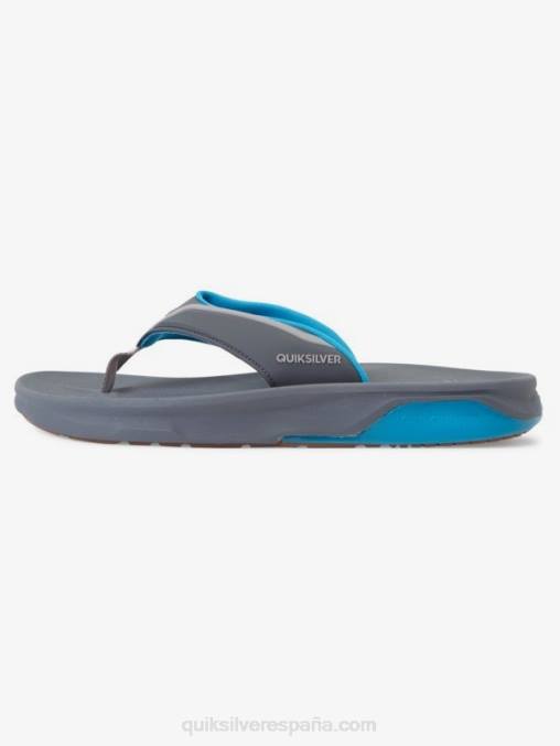 gris azul sandalias de recuperación matemática D6T4D1084 hombres Quiksilver
