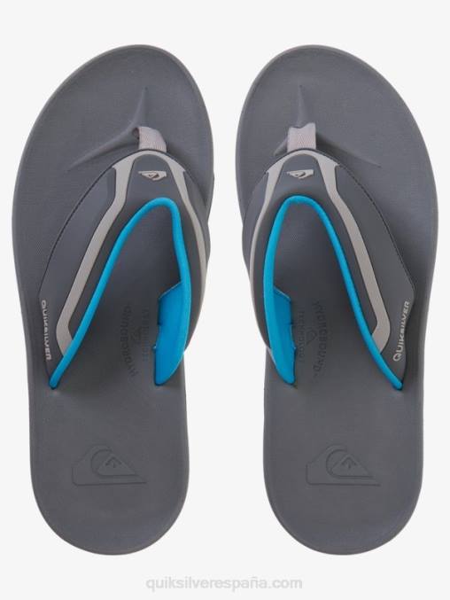gris azul sandalias de recuperación matemática D6T4D1084 hombres Quiksilver