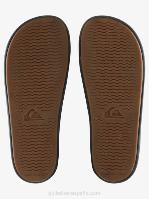 gris/negro/verde sandalias Rivi con doble ajuste D6T4D1078 hombres Quiksilver