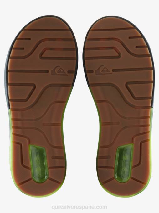 gris/negro/verde sandalias de recuperación matemática D6T4D1083 hombres Quiksilver