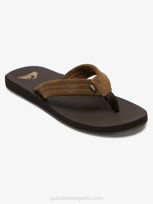 marrón 1 sandalias carver con núcleo de ante D6T4D877 hombres Quiksilver