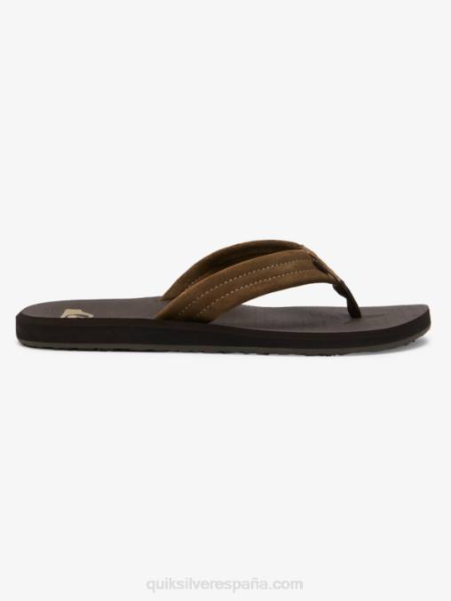marrón 1 sandalias carver con núcleo de ante D6T4D877 hombres Quiksilver