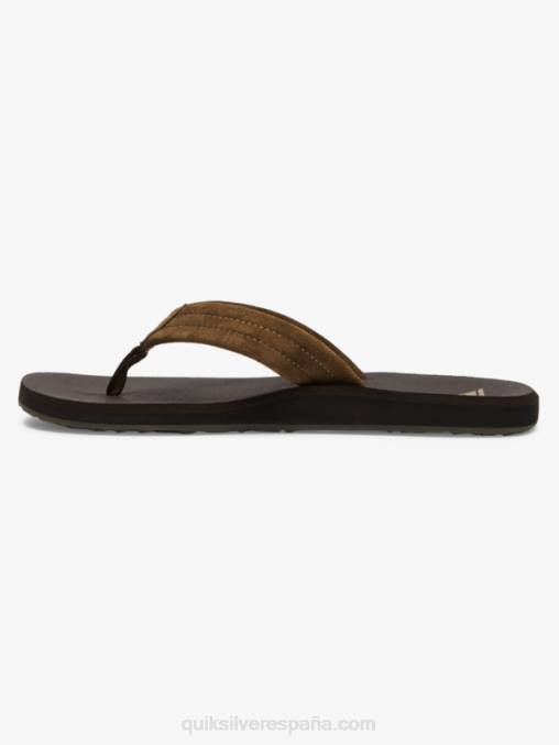 marrón 1 sandalias carver con núcleo de ante D6T4D877 hombres Quiksilver