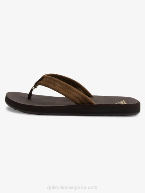 marrón 1 sandalias carver con núcleo de ante D6T4D877 hombres Quiksilver