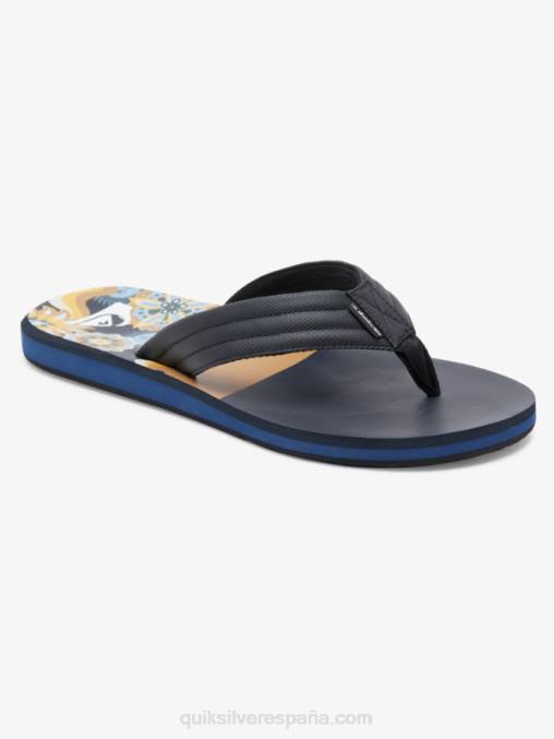 marrón 1 sandalias con estampado Carver D6T4D617 hombres Quiksilver