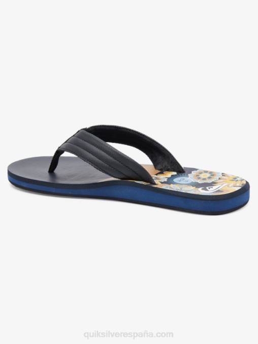marrón 1 sandalias con estampado Carver D6T4D617 hombres Quiksilver