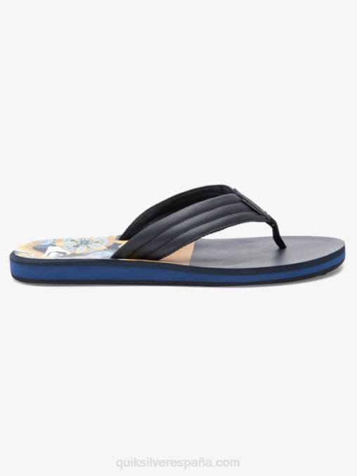 marrón 1 sandalias con estampado Carver D6T4D617 hombres Quiksilver