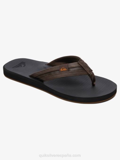 marrón/negro sandalias carver squish D6T4D937 hombres Quiksilver
