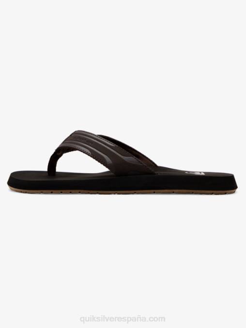 marrón/negro sandalias de llave inglesa D6T4D1646 hombres Quiksilver