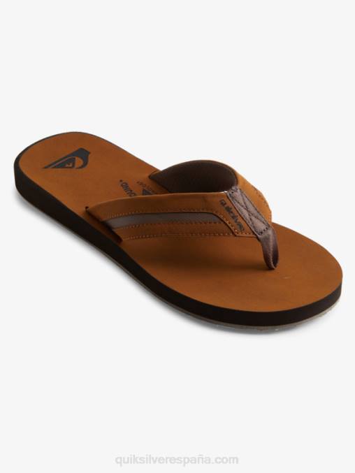 marrón sandalias carver squish luxe D6T4D1831 hombres Quiksilver