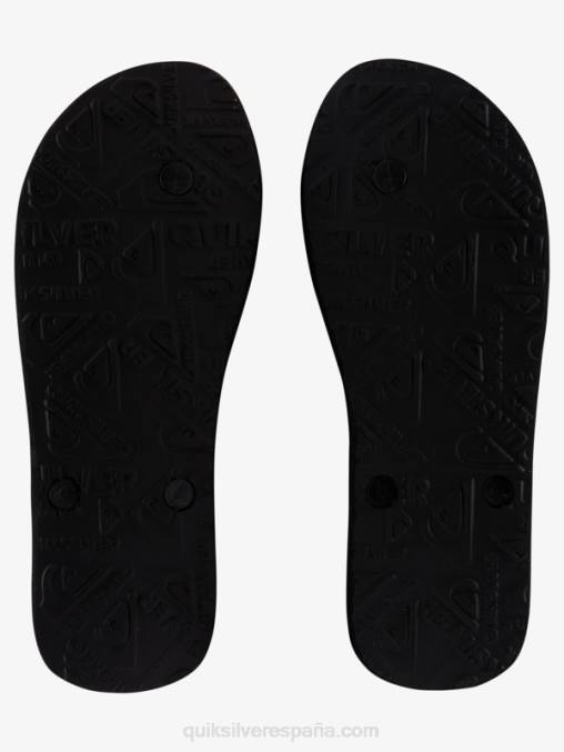 negro/azul/gris chanclas molokai con tinte de resina D6T4D1789 hombres Quiksilver