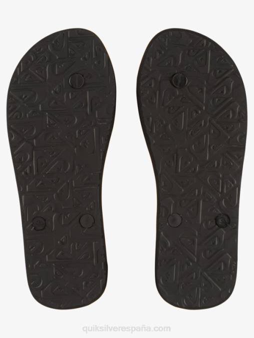 negro/azul/verde gregg kaplan molokai art chanclas D6T4D524 hombres Quiksilver